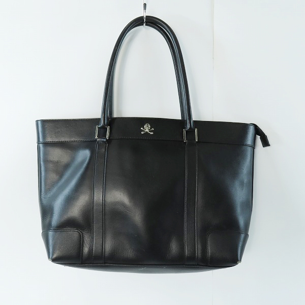 実際に弊社で買取させて頂いたRoen/ロエン スカル レザー 裏地 レオパード トートバッグ