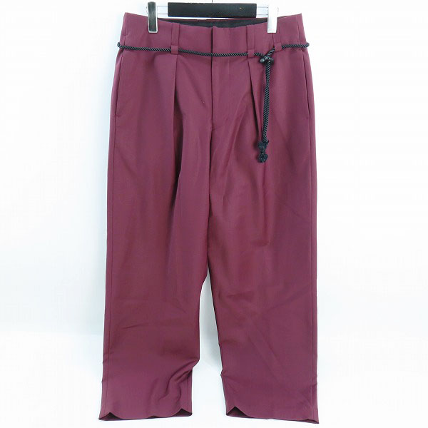実際に弊社で買取させて頂いたETHOSENS/エトセンス ロープベルト スラックスパンツ ES120-71/2