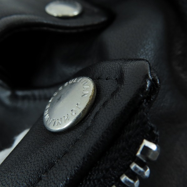 実際に弊社で買取させて頂いたJOHN LAWRENCE SULLIVAN/ジョンローレンスサリバン レザーライダースジャケット JLS-04-01/36の画像 7枚目