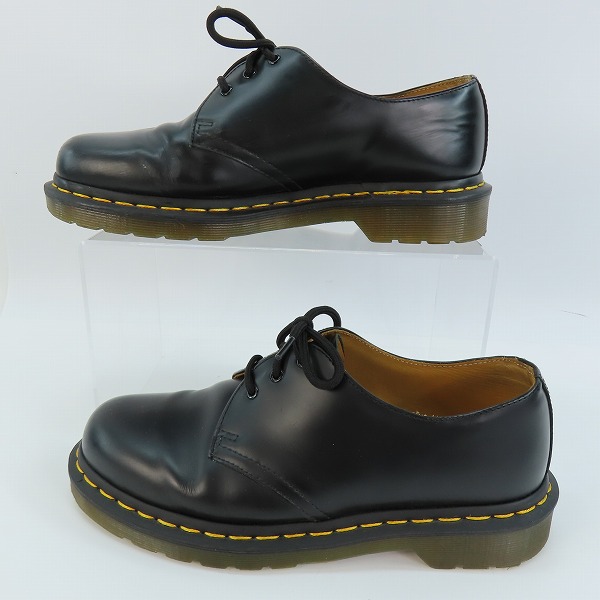 実際に弊社で買取させて頂いたDr.Martens/ドクターマーチン SMOOTH/スムースレザー 3EYE SHOE/3ホールブーツ/シューズ ブラック 146159/UK7の画像 3枚目