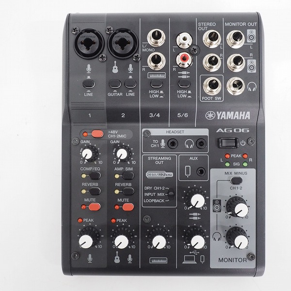 実際に弊社で買取させて頂いたYAMAHA/ヤマハ AG06 MK2 ウェブキャスティングミキサー アナログミキサー【通電確認済】の画像 1枚目