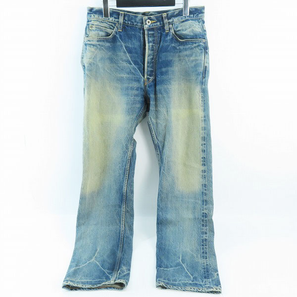 実際に弊社で買取させて頂いたISAMU KATAYAMA BACKLASH/バックラッシュ 13ozセルビッチデニム ワイドストレート 1519-05 S