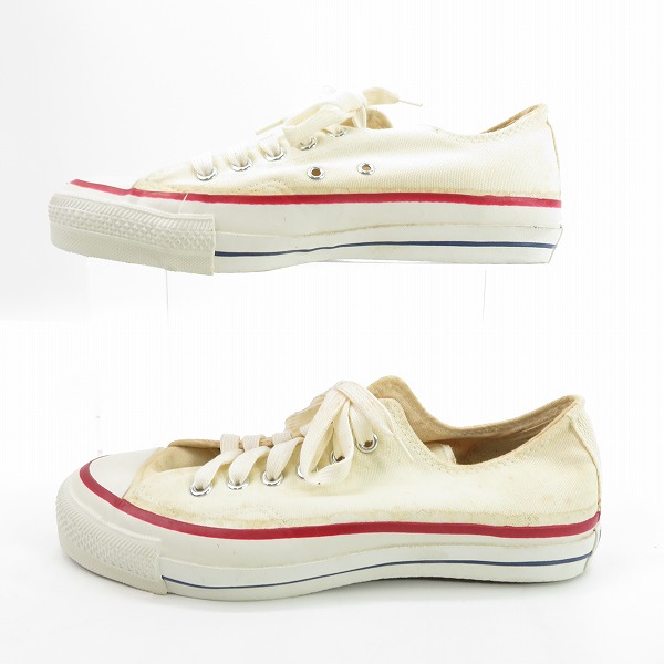 実際に弊社で買取させて頂いたCONVERSE/コンバース 80s ALL STAR/オールスター ローカット ホワイト/7の画像 3枚目