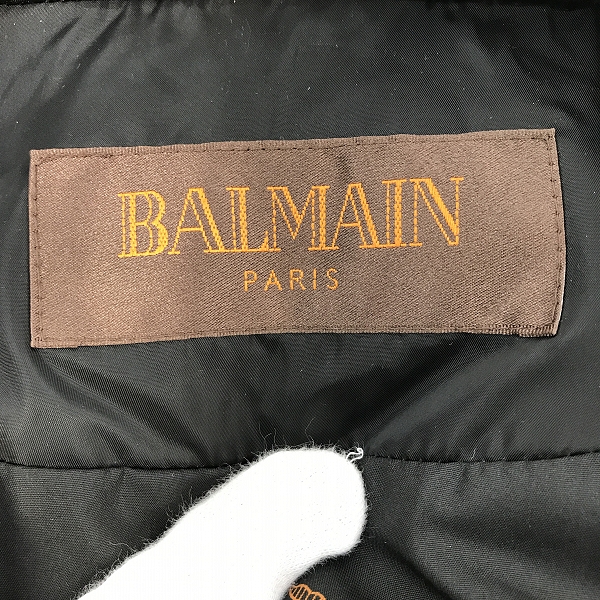 実際に弊社で買取させて頂いたBALMAIN/バルマン ブルーフォックス フードファー レディース ダウンジャケット P230D-80F/Mの画像 2枚目