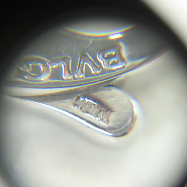 実際に弊社で買取させて頂いたBVLGARI/ブルガリ メタル×レザー チョーカーネックレスの画像 3枚目