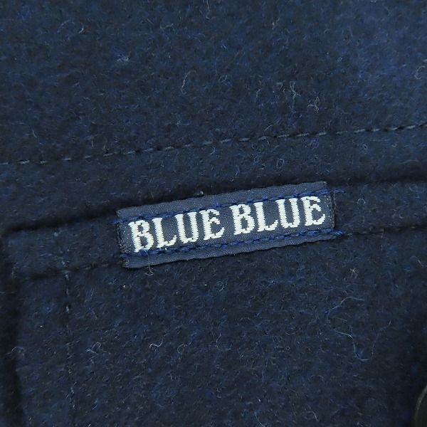 実際に弊社で買取させて頂いたBLUE BLUE/ブルーブルー ウール/カシミヤ CPOシャツジャケット ST828 /1の画像 5枚目