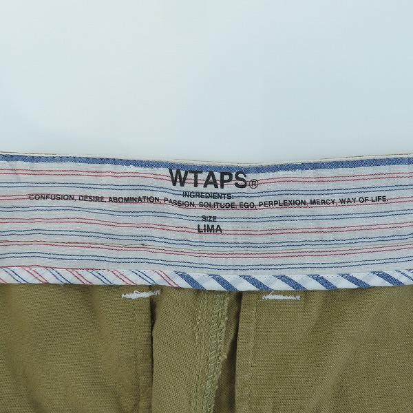 実際に弊社で買取させて頂いたWtaps/ダブルタップス KHAKI SHORTS. LICO. OXFORD/ショートパンツ/121LTDT-PTM03/3の画像 3枚目