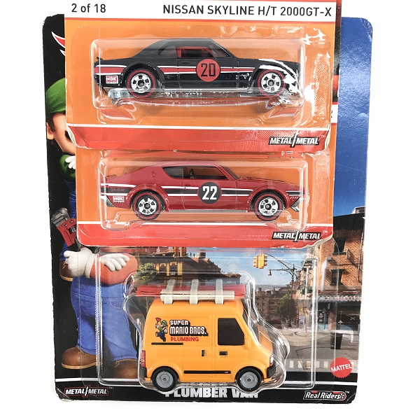 実際に弊社で買取させて頂いた【未開封】Hot Wheels/ホットウィール Red line NISSAN SKYLINE H/T 2000GT-R/2000GT-X/SUPER MARIO BROS PLUMBER VAN 他の画像 2枚目