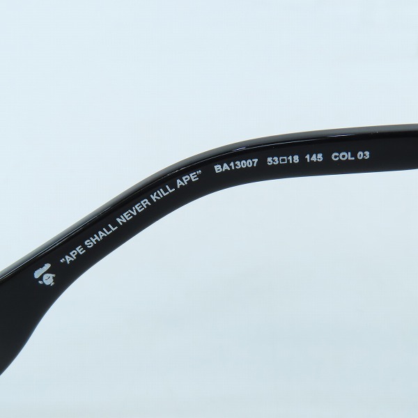 実際に弊社で買取させて頂いたA BATHING APE/アベイシングエイプ サングラス/アイウェア BA13007の画像 6枚目