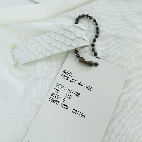 実際に弊社で買取させて頂いた【未使用】IF SIX WAS NINE/イフシックスワズナイン ROCK OFF M&K HSC Tシャツ カットソー 0の画像 2枚目