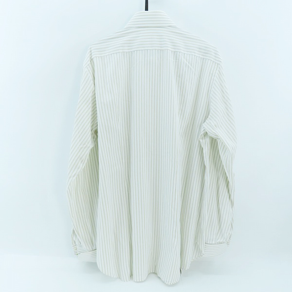 実際に弊社で買取させて頂いたBrioni/ブリオーニ コットン ストライプ 長袖シャツ/43の画像 1枚目