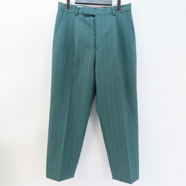 実際に弊社で買取させて頂いたWACKO MARIA×DORMEUIL/ワコマリア×ドーメル ストライプ モヘア混 ウールスラックスパンツ M
