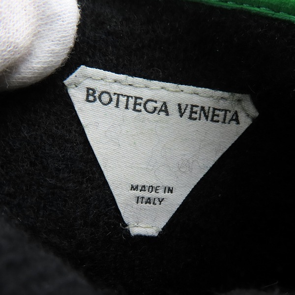 実際に弊社で買取させて頂いた【未使用】BOTTEGA VENETA/ボッテガヴェネタ イントレチャートレザーグローブ グリーン 687260 VZQ01/9＋の画像 4枚目