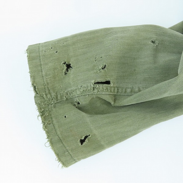 実際に弊社で買取させて頂いたVintage US ARMY/ヴィンテージ アメリカ軍40S 13 STAR/13スター M-47 HTB ジャケットの画像 4枚目