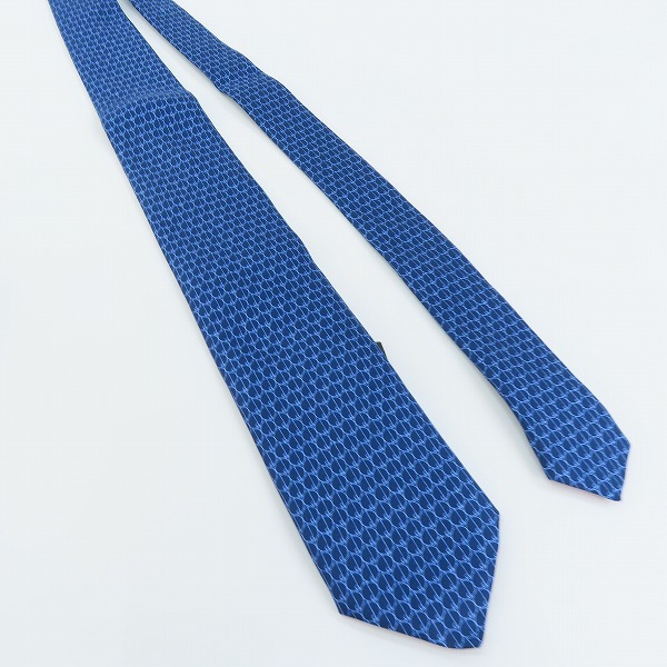 実際に弊社で買取させて頂いた【未使用】dunhill/ダンヒル ロゴ 総柄 シルクネクタイの画像 3枚目