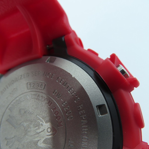実際に弊社で買取させて頂いたG-SHOCK/Gショック FROGMAN 2000年特別仕様モデル 赤蛙 DW-8200F-4JR 【動作未確認】の画像 5枚目