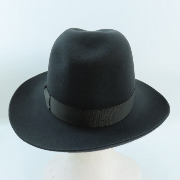 実際に弊社で買取させて頂いたBorsalino/ボルサリーノ BEAVER/ビーバ フェルト ハット/59の画像 3枚目
