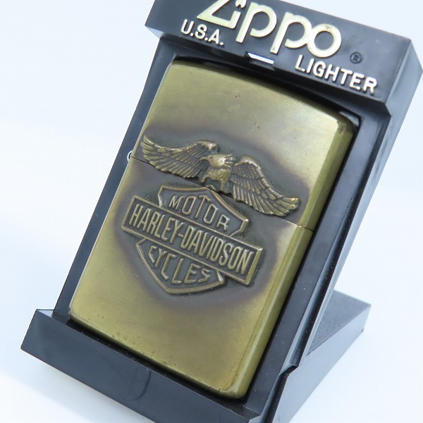 実際に弊社で買取させて頂いたZIPPO/ジッポー HARLEY-DAVIDSON/ハーレーダビッドソン メタル貼り 1991年製