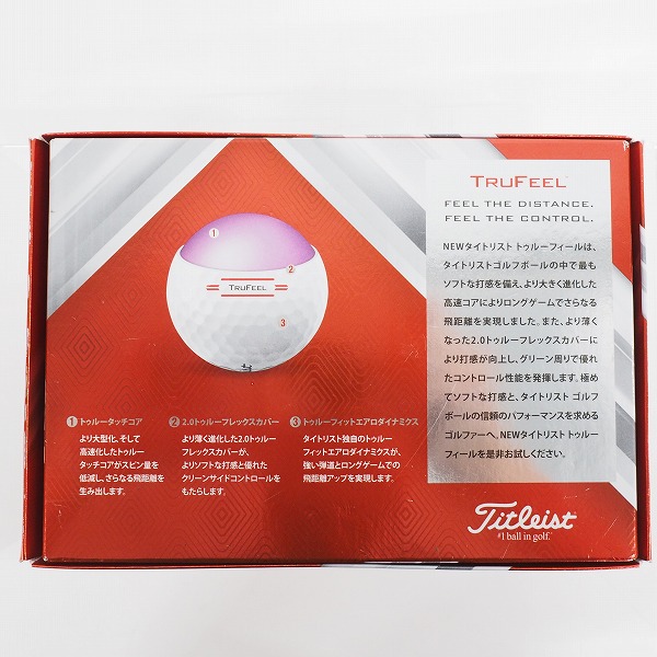 実際に弊社で買取させて頂いた【未使用】Titleist/タイトリスト TRUFEEL ゴルフボール ホワイト 1ダースの画像 4枚目