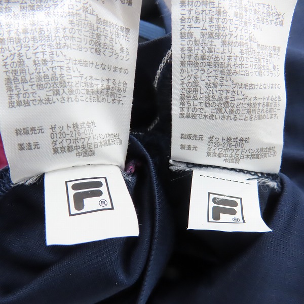 実際に弊社で買取させて頂いたFILA/フィラ テニスウェア レディース セットアップ ネイビー VL2383/VL2382 S/Mの画像 4枚目
