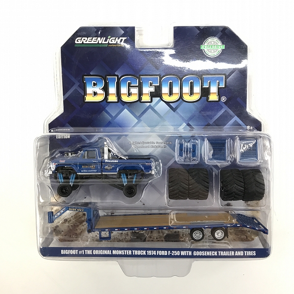 実際に弊社で買取させて頂いた【未開封】Green Light/グリーンライト BIGFOOT MONSTER TRUCK 1974 FORD F-250/1996 FORD F-250 BIGFOOT #7 他 3点セットの画像 2枚目