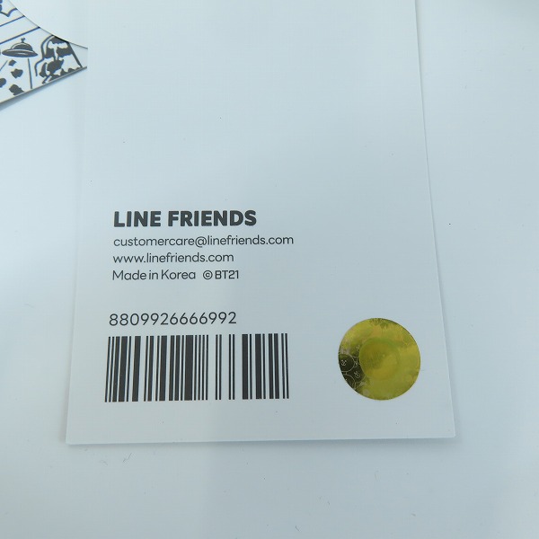 実際に弊社で買取させて頂いた(4)【未使用】FRAGMENT DESIGN フラグメントデザイン ×BT21 BT21FRGMT CAP COOKYの画像 7枚目