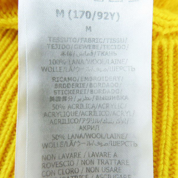 実際に弊社で買取させて頂いたTHE NORTH FACE × GUCCI/ノースフェイス×グッチ 22SS ロゴ刺繍ハーフジップニット 671687 XKB2A/Mの画像 3枚目