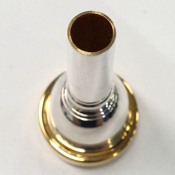 実際に弊社で買取させて頂いたBrass Lab.MOMO/ブラスラボモモ 51W☆ ユーフォニアム用マウスピース IG/リム・インナー金メッキ、ボディ銀メッキ仕上の画像 5枚目
