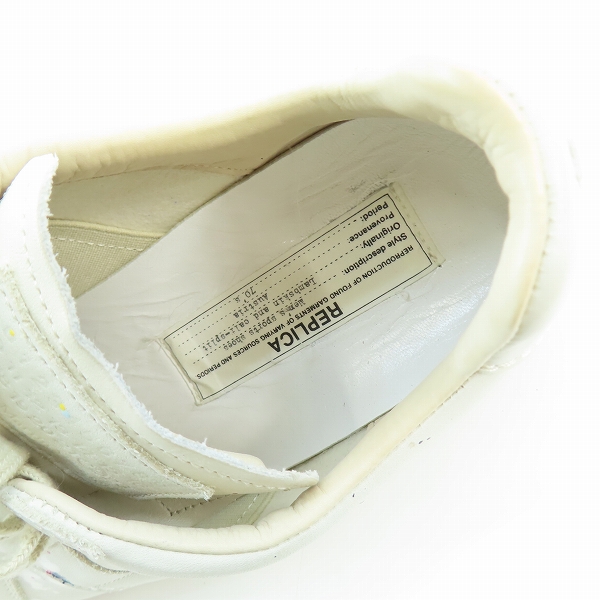 実際に弊社で買取させて頂いたMAISON MARTIN MARGIELA 22/メゾンマルタンマルジェラ 22 レプリカ ライン ペンキ スニーカー/42の画像 4枚目