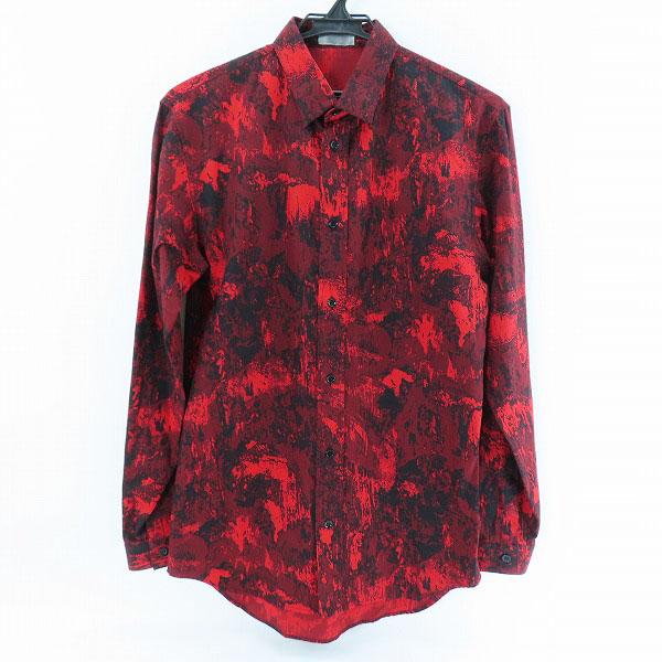 実際に弊社で買取させて頂いた【JPタグ】DIOR/ディオール 総柄ボタンフライコットンドレスシャツ 763C544A3996/37