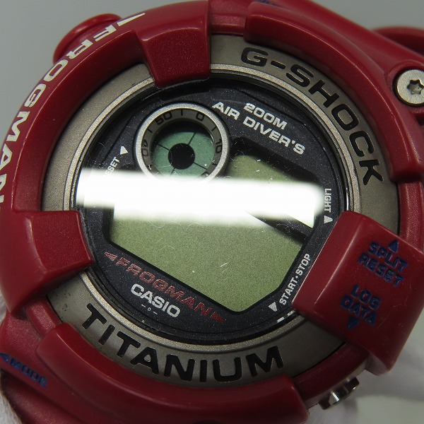 実際に弊社で買取させて頂いたG-SHOCK/G-ショック FROGMAN/フロッグマン パールレッド DW-8201GF-4JF【動作未確認】の画像 6枚目