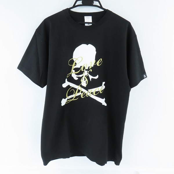 実際に弊社で買取させて頂いたmastermind JAPAN/マスターマインドジャパン FINAL COUNT DOWN/ファイナルカウントダウン love&peaceTシャツ L