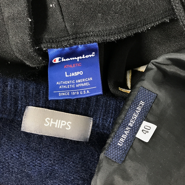 実際に弊社で買取させて頂いた【おまとめ】シップス/アーバンリサーチ/チャンピオン 等 ニット/半袖シャツ/長袖パーカー 他の画像 1枚目