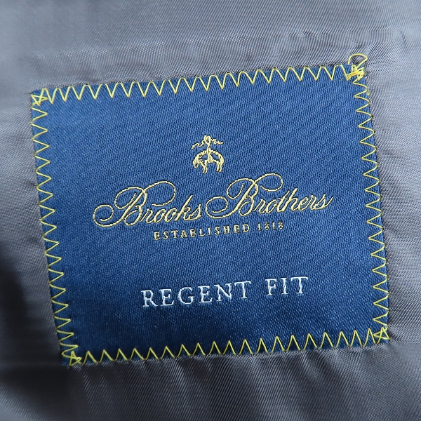 実際に弊社で買取させて頂いた【未使用】Brooks brothers/ブルックスブラザーズ REGENT FIT/テーラードジャケット/パンツ セットアップ グレー/44REG/38Wの画像 2枚目