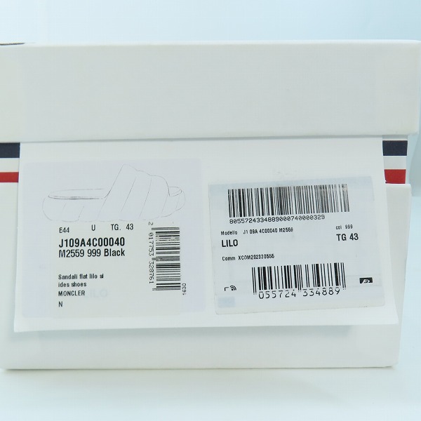 実際に弊社で買取させて頂いたMONCLER/モンクレール Lilo/リロ サンダル J1 09A 4C00040/43の画像 9枚目