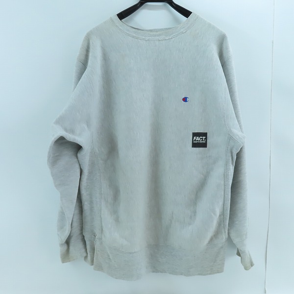 実際に弊社で買取させて頂いたChampion/チャンピオン FACT. REVERSE WEAVE プルオーバー クルーネックスウェット /XLの画像 1枚目