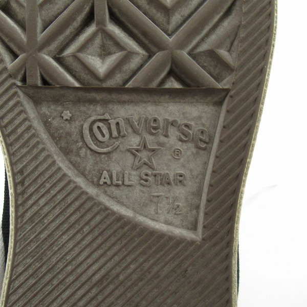 実際に弊社で買取させて頂いたCONVERSE/コンバース 日本製 ALL STAR/オールスター ハイカットスニーカー ブラック/7.5の画像 5枚目