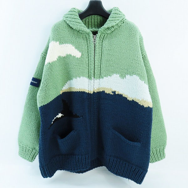実際に弊社で買取させて頂いたDESCENDANT/ディセンダント SUNKEN COWICHAN SWEATER ジップアップ ニットジャケット 232MADS-JKM01 /1