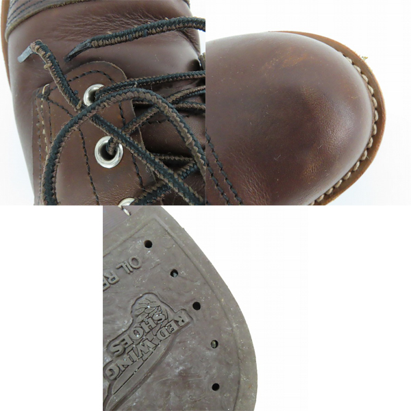 実際に弊社で買取させて頂いたRED WING/レッドウィング IRON RANGER/アイアン レンジャー 08111/8.5の画像 6枚目