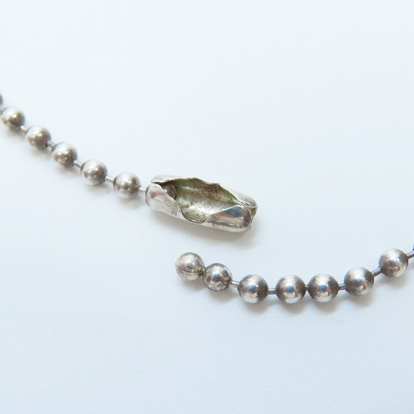 実際に弊社で買取させて頂いたCHROME HEARTS/クロムハーツ 1ボール タイニーCHクロス チャーム 純正ボールチェーン付きの画像 6枚目