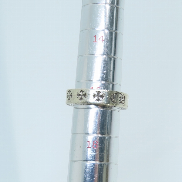 実際に弊社で買取させて頂いたCHROME HEARTS/クロムハーツ 6mm CH FOREVER フォーエバー スペーサーリング 16.5号の画像 7枚目