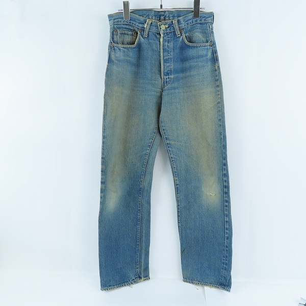 実際に弊社で買取させて頂いた【難有り】Levi's/リーバイス 501 ヴィンテージ 刻印6 スモールe ボタンフライ デニムパンツ