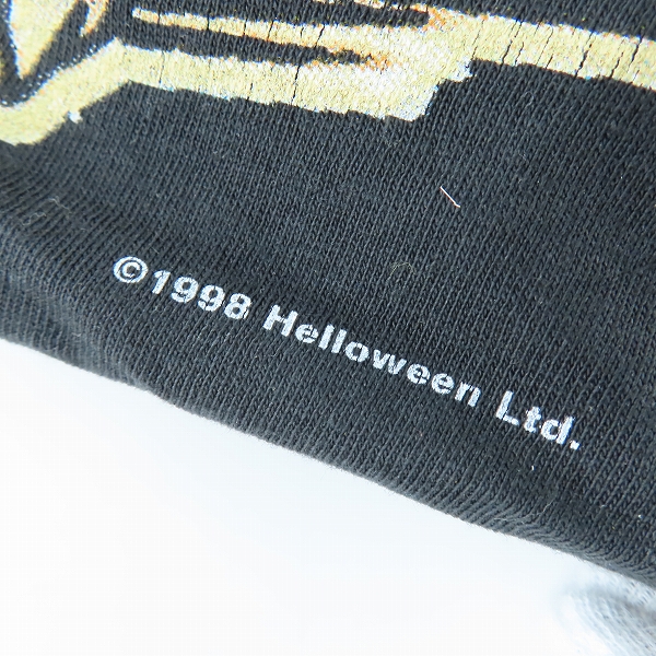 実際に弊社で買取させて頂いたRED WOOD製 HELLOWEEN/ハロウィン BETTER THAN RAW WORLD TOUR 1998 バンドTシャツ/Lの画像 7枚目