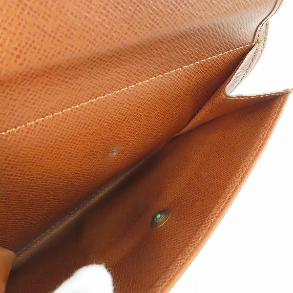 実際に弊社で買取させて頂いたLOUIS VUITTON/ルイ ヴィトン モノグラム ポルトトレゾール エテュイ パピエ 三つ折り財布 M61202の画像 5枚目