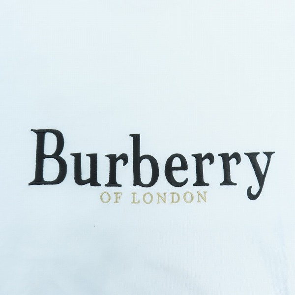 実際に弊社で買取させて頂いたBURBERRY London England/バーバリーロンドン イングランド ロゴ胸刺繍 クルーネック Tシャツ 8007830/XLの画像 2枚目