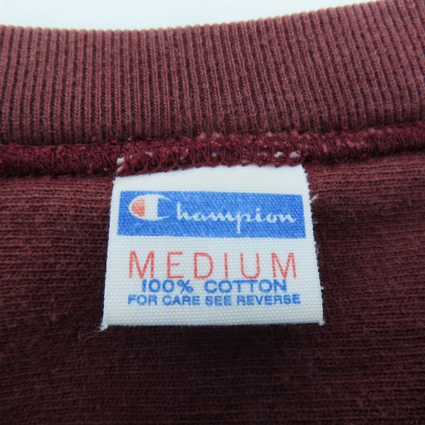 実際に弊社で買取させて頂いたchampion/チャンピオン 70s復刻 ハンチントン・ビーチ カリフォルニア Tシャツ/Mの画像 2枚目
