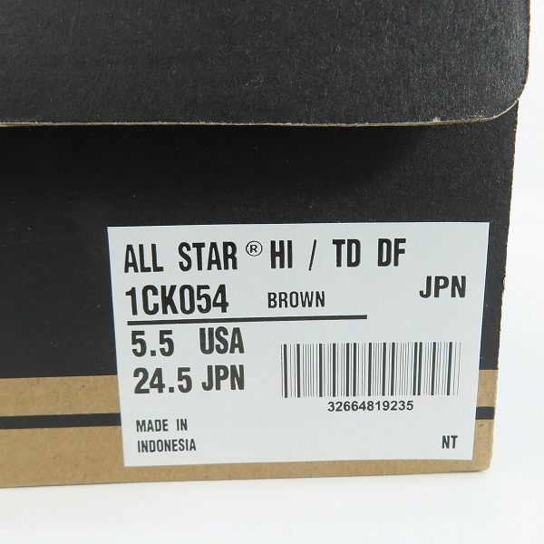実際に弊社で買取させて頂いた【未使用】CONVERSE×Disney/コンバース×ディズニー Duffy ALL STAR HI/ダッフィー オールスター/1CK054/24.5の画像 7枚目