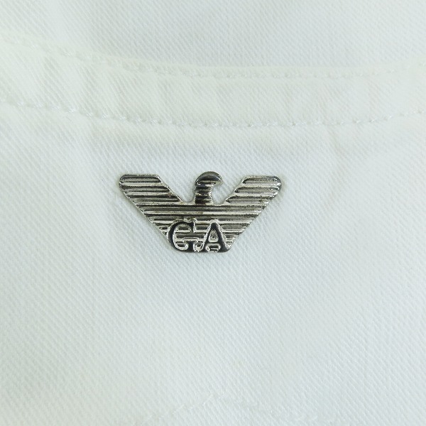 実際に弊社で買取させて頂いたGIORGIO ARMANI/ジョルジオアルマーニ ホワイトデニムパンツ/40の画像 8枚目
