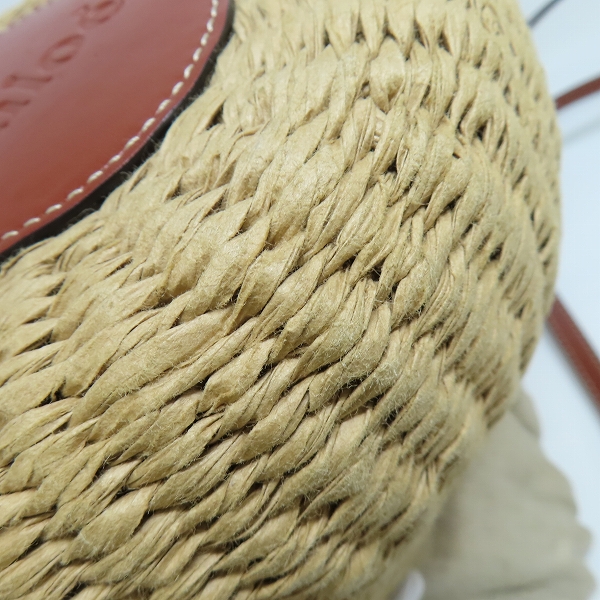 実際に弊社で買取させて頂いたChloe/クロエ ×Mifuko/ミフコ WODDY スモールバスケット ショルダーバッグの画像 7枚目