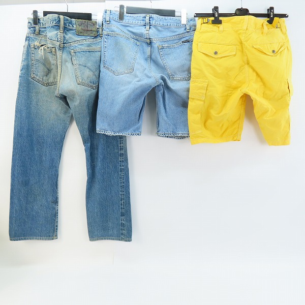 実際に弊社で買取させて頂いたBLUE BLUE/ブルーブルー H.R.MARKET/ハリウッドランチマーケット ハーフパンツ/デニムパンツ 3点セットの画像 1枚目
